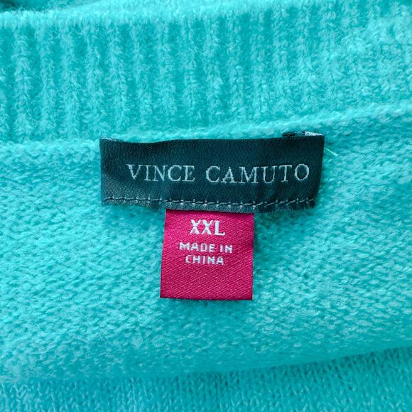 Vince Camuto Raglan Sleeve Crew Neck Knit Sweater Mint Green Soft Cozy XXL NWT - Picture 7 of 10